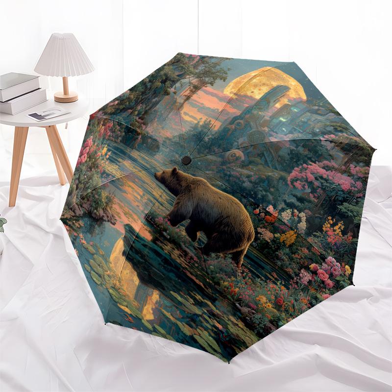 Colorful Illustration pattern, automatic folding umbrella, portable and foldable design, 8 ribs, a Christmas or birthday gift.
Colorful Illustration pattern, automatic folding umbrella, portable and foldable design, 8 ribs, a Christmas or birthday gift.