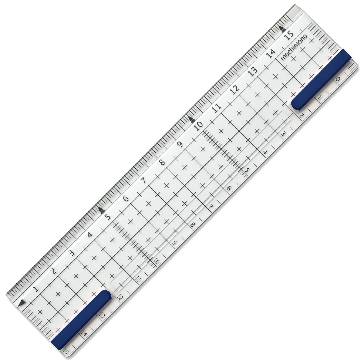 mochimono Ruler Pitatto Ruler Grid 15cm Navy 640121 Non-slip 
mochimono Ruler Pitatto Ruler Grid 15cm Navy 640121 Non-slip