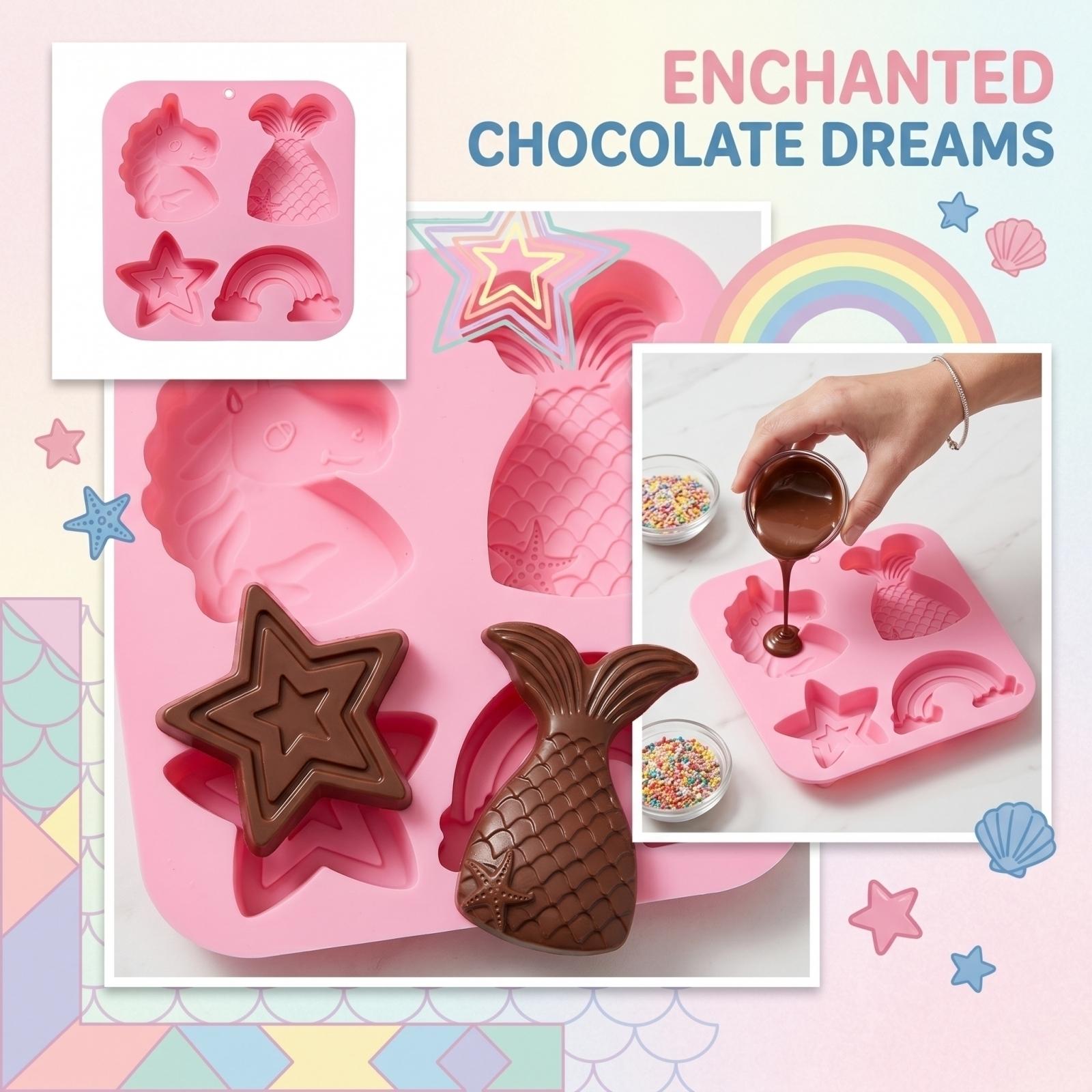 Silicone Mold for Cake Soap Making Unicorn Mermaid Star Rainbow Shapes Flexible Nonstick Baking Mold for Handmade Crafts DIY one size
Silicone Mold for Cake Soap Making Unicorn Mermaid Star Rainbow Shapes Flexible Nonstick Baking Mold for Handmade Crafts DIY one size