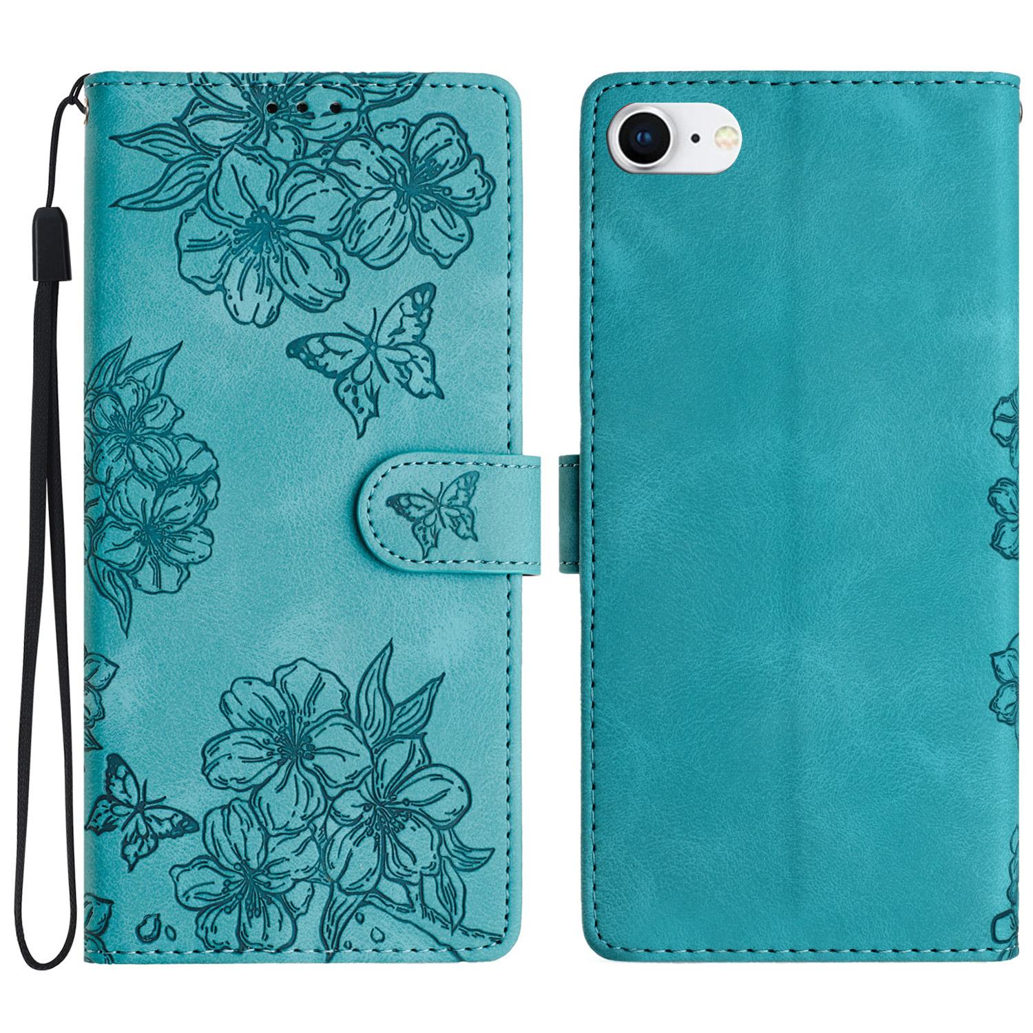For iPhone 6/6s/7/8 4.7 Inch/SE (2020)/SE (2022) Case Sakura Butterfly Imprint Leather Wallet Stand Phone Cover Green
For iPhone 6/6s/7/8 4.7 Inch/SE (2020)/SE (2022) Case Sakura Butterfly Imprint Leather Wallet Stand Phone Cover Green