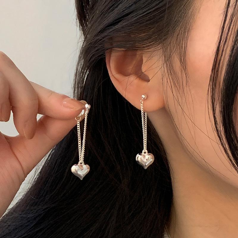 BF CLUB 925 Sterling Silver Earrings For Women Heart Chain Earring Jewelry Prevent Allergy Party Accessories Gift
BF CLUB 925 Sterling Silver Earrings For Women Heart Chain Earring Jewelry Prevent Allergy Party Accessories Gift