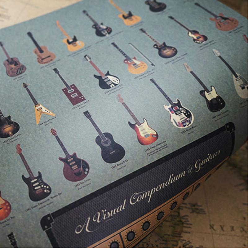 Бумажный плакат с гитарами 1
Бумажный плакат с гитарами 1