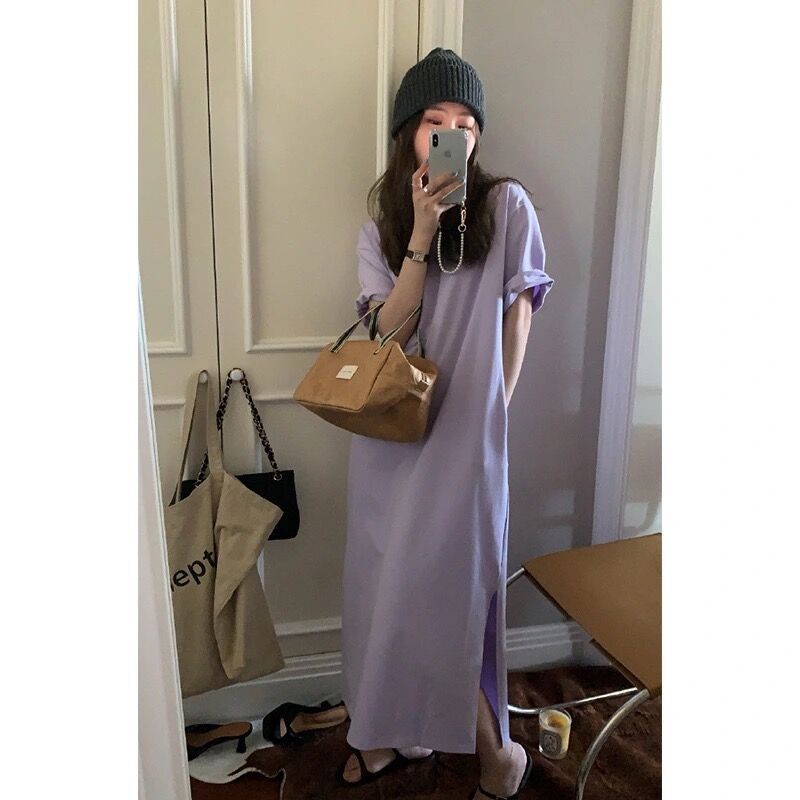 Женская футболка летняя свободная выше колена повседневная длинное платье платье с карманом 2XL фиолетовый
Женская футболка летняя свободная выше колена повседневная длинное платье платье с карманом 2XL фиолетовый