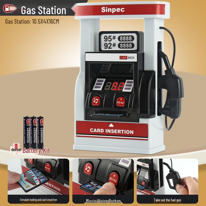 Inertial Pull-back Gas Station Toy Set: School Bus & Car Role-play for Kids 1-3.
Inertial Pull-back Gas Station Toy Set: School Bus & Car Role-play for Kids 1-3.