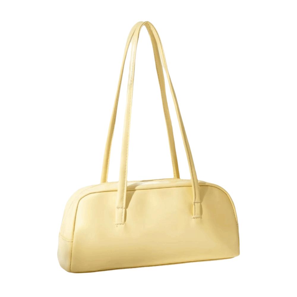 Zipper Closure French Stick Bag PU Leather Handbag New Trendy Boston Underarm Bag School жовтий
Zipper Closure French Stick Bag PU Leather Handbag New Trendy Boston Underarm Bag School жовтий