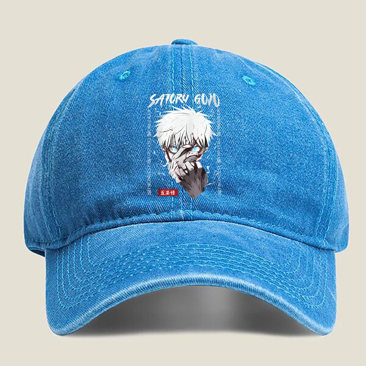 Satoru Gojo Anime Fashion Washed Baseball Cap Hat Outdoor Activities One Size озеро синього кольору
Satoru Gojo Anime Fashion Washed Baseball Cap Hat Outdoor Activities One Size озеро синього кольору