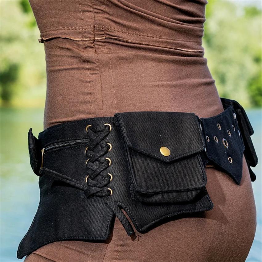 Multifunction Vintage Gothic Punk Waist Belt Bag Woman Techwear Style Tactical Rivet Wide Belt Corset Goth Accessories One Size
Multifunction Vintage Gothic Punk Waist Belt Bag Woman Techwear Style Tactical Rivet Wide Belt Corset Goth Accessories One Size