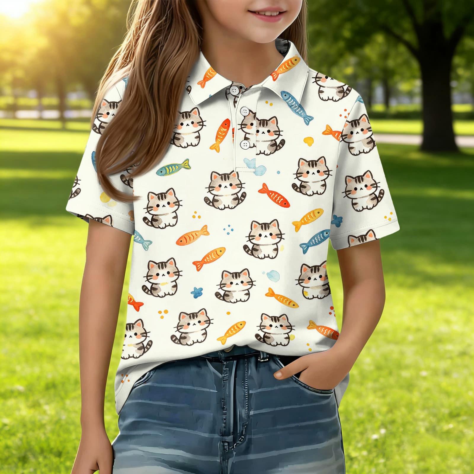 Kids Casual Short Sleeve Polo Shirt Animal Print T Shirt Toddler Boys Girls Summer Top Soft Comfortable Lightweight Tee 120 бежевый
Kids Casual Short Sleeve Polo Shirt Animal Print T Shirt Toddler Boys Girls Summer Top Soft Comfortable Lightweight Tee 120 бежевый