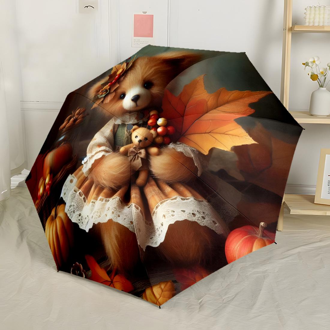 Teddy Bears Halloween Night Automatic Umbrella Compact 8-Rib Lightweight Foldable Design All-Season Travel Elegant Women s Umbrella Gift for Festivals
Teddy Bears Halloween Night Automatic Umbrella Compact 8-Rib Lightweight Foldable Design All-Season Travel Elegant Women s Umbrella Gift for Festivals
