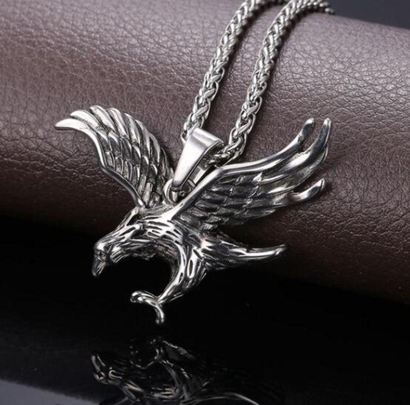 Stainless Steel Retro Eagle Wings Necklace Men s Heavy Industry Domineering Charm Animal Eagle Pendant Fashion Jewelry Gift
Stainless Steel Retro Eagle Wings Necklace Men s Heavy Industry Domineering Charm Animal Eagle Pendant Fashion Jewelry Gift