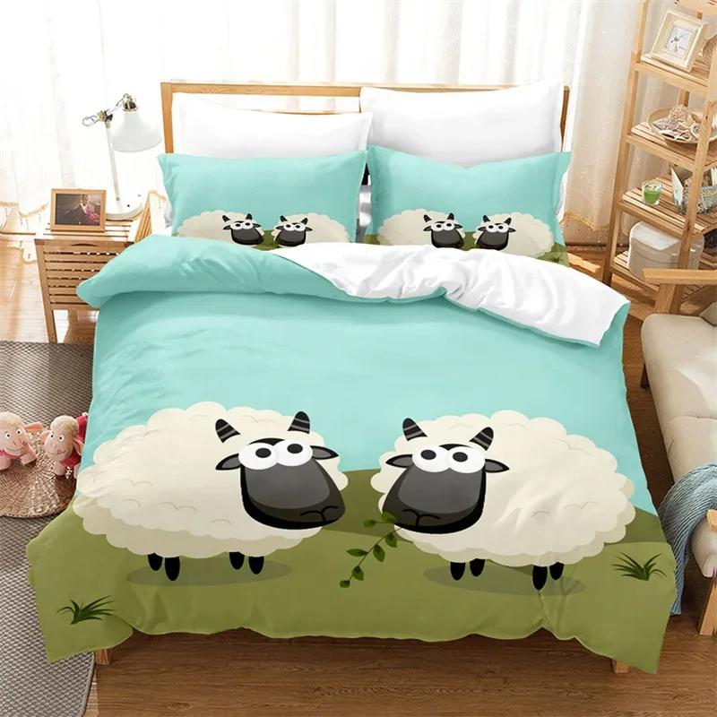 3D Cute Alpaca Duvet Cover King Polyester Cartoon Animal Bedding Set Lovely Sheep Comforter Cover For Girls Boys Bedroom Decor EU Single(135x200cm)
3D Cute Alpaca Duvet Cover King Polyester Cartoon Animal Bedding Set Lovely Sheep Comforter Cover For Girls Boys Bedroom Decor EU Single(135x200cm)