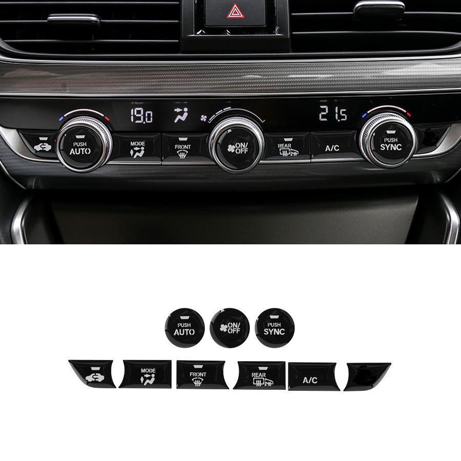 Для honda accord 2018-2021, глянцево-черная накладка панели управления с центральными кнопками
Для honda accord 2018-2021, глянцево-черная накладка панели управления с центральными кнопками