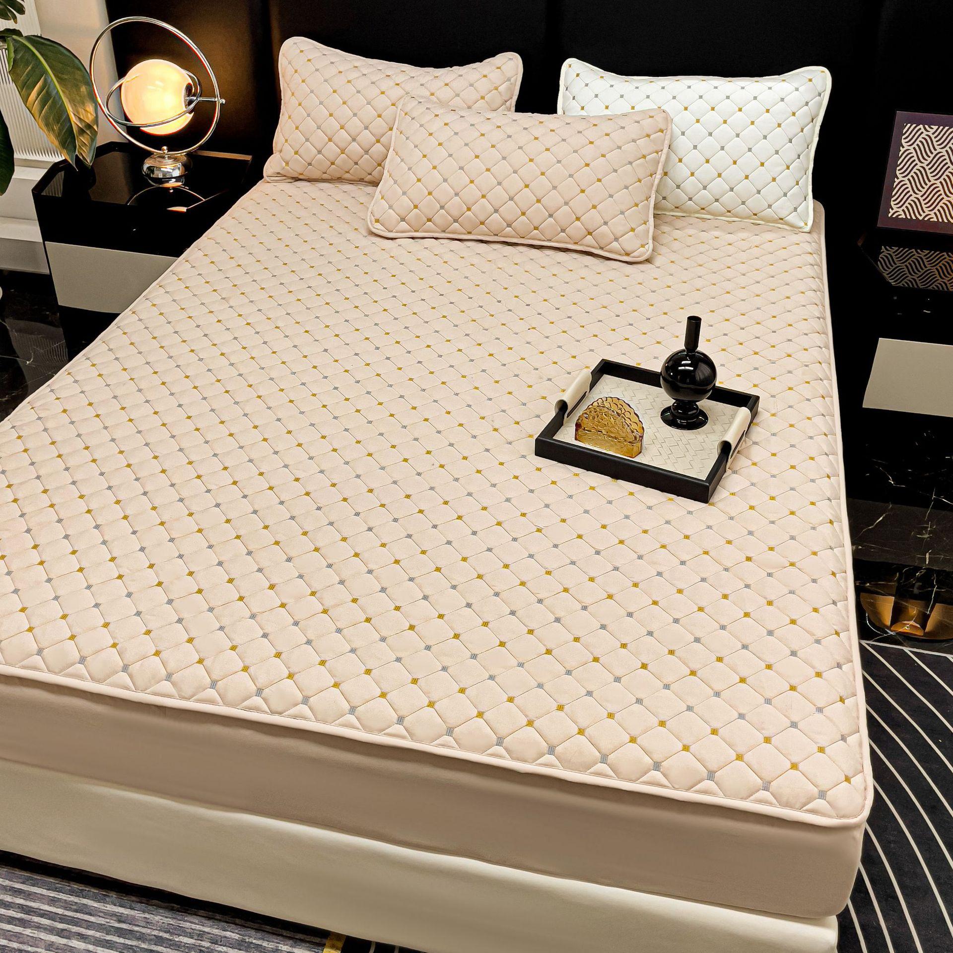 Cotton Fitted Mattress Cover M2, Quilted Bed Sheet, Washable All-Season Mattress Protector 90*200cm
Cotton Fitted Mattress Cover M2, Quilted Bed Sheet, Washable All-Season Mattress Protector 90*200cm