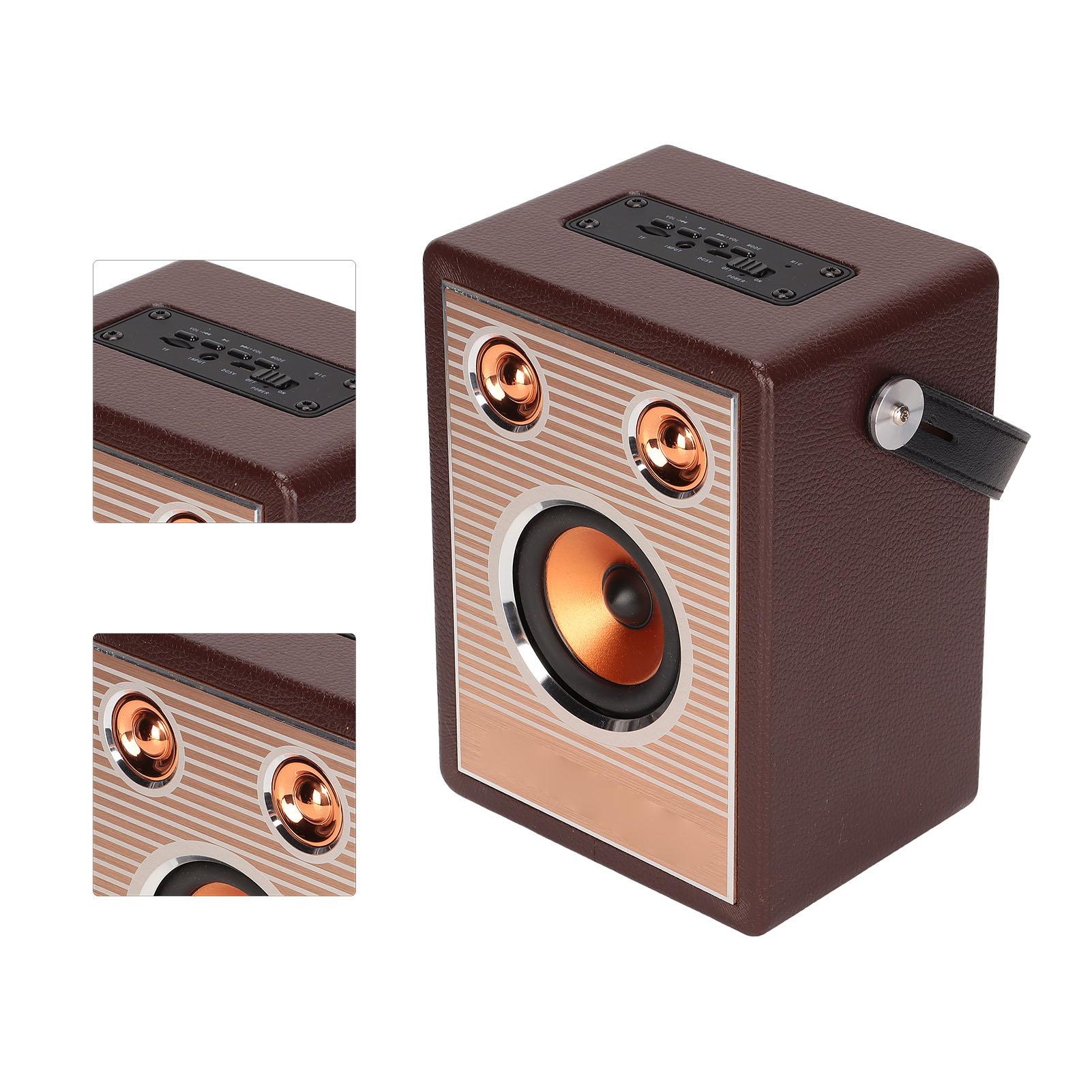 Speaker Rechargeable Support Memory Card Portable Retro Wireless Speaker with Handle
Speaker Rechargeable Support Memory Card Portable Retro Wireless Speaker with Handle