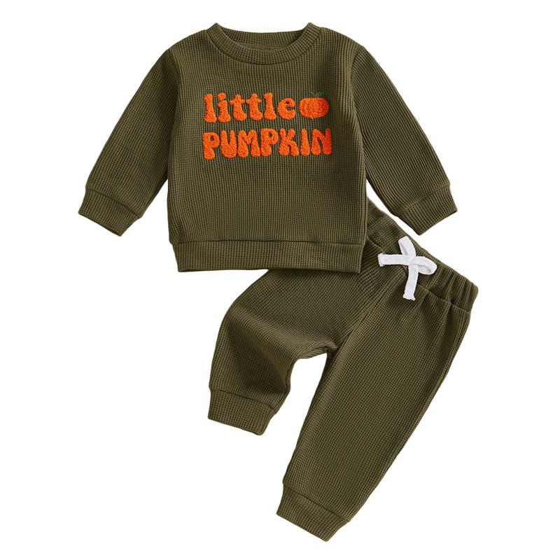 Toddler Clothing Set Baby Boy Halloween Outfit Letter Embroidery Sweatshirt and Elastic Pants 2 Piece Clothes 0-6M зелёный
Toddler Clothing Set Baby Boy Halloween Outfit Letter Embroidery Sweatshirt and Elastic Pants 2 Piece Clothes 0-6M зелёный