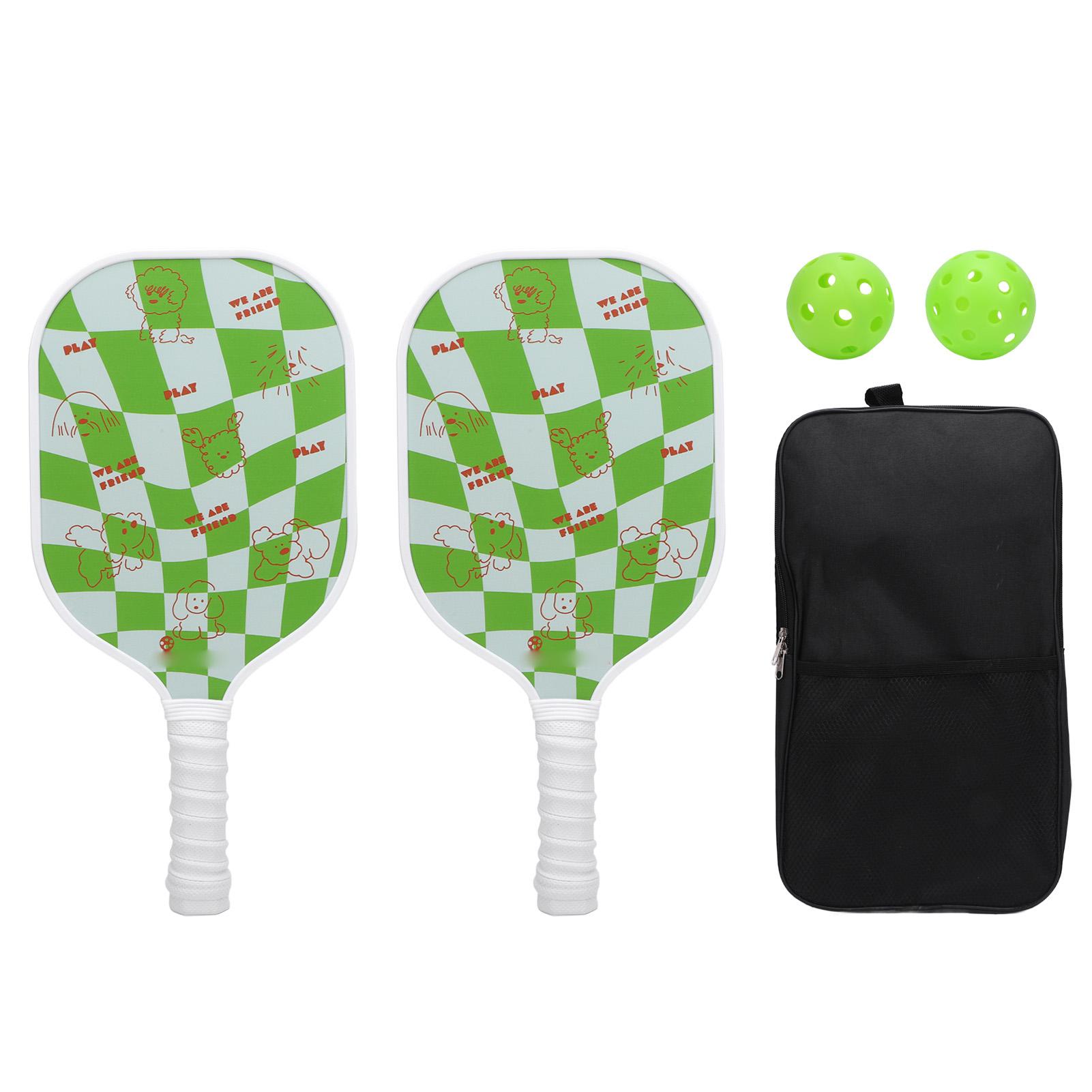Pickleball Paddles Set Fiberglass Honeycomb Core Cartoon Lightweight Pickle Ball Rackets with 2
Pickleball Paddles Set Fiberglass Honeycomb Core Cartoon Lightweight Pickle Ball Rackets with 2