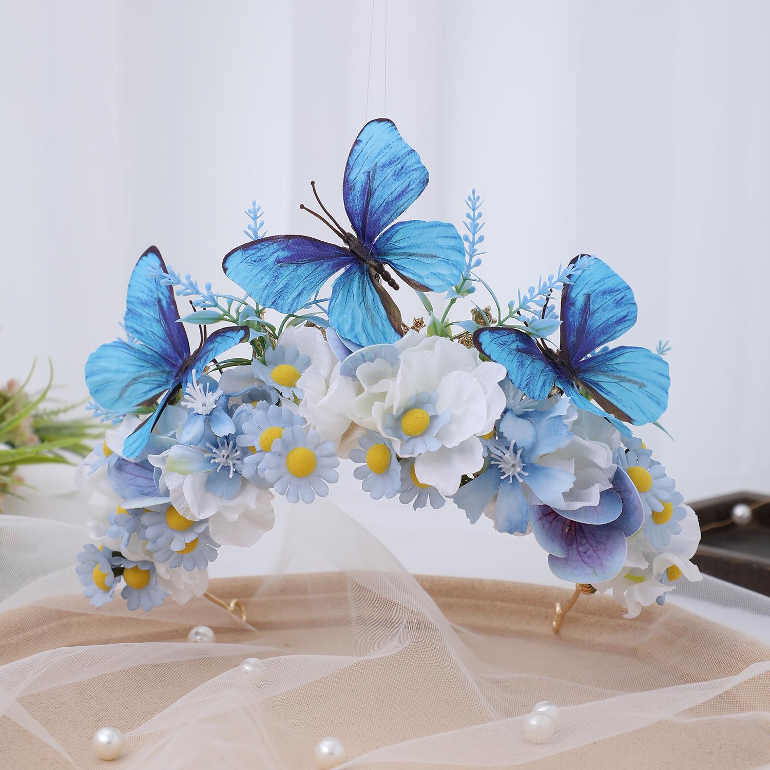 European and American Hairpin Flower Crown Silk Wreath Headgear Luxury Shooting Photo Flower Headband Dress Accessories 2026
European and American Hairpin Flower Crown Silk Wreath Headgear Luxury Shooting Photo Flower Headband Dress Accessories 2026