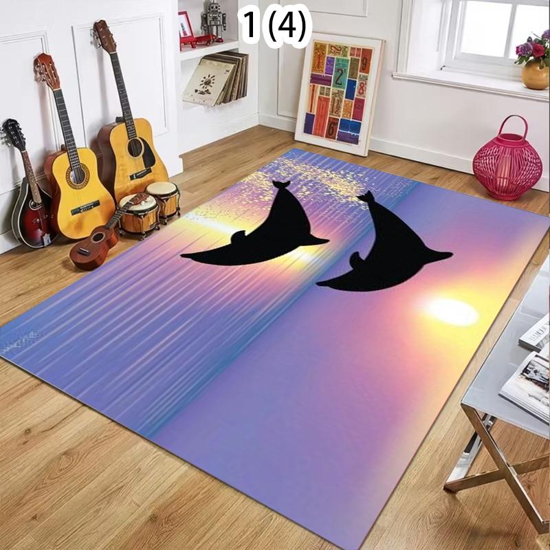 Dolphin Sunset Halation Art Style Area Rug Plush Non-Slip Floor Carpet for Living Rooms Bedrooms Art-Themed Home Decor 40x60cm
Dolphin Sunset Halation Art Style Area Rug Plush Non-Slip Floor Carpet for Living Rooms Bedrooms Art-Themed Home Decor 40x60cm