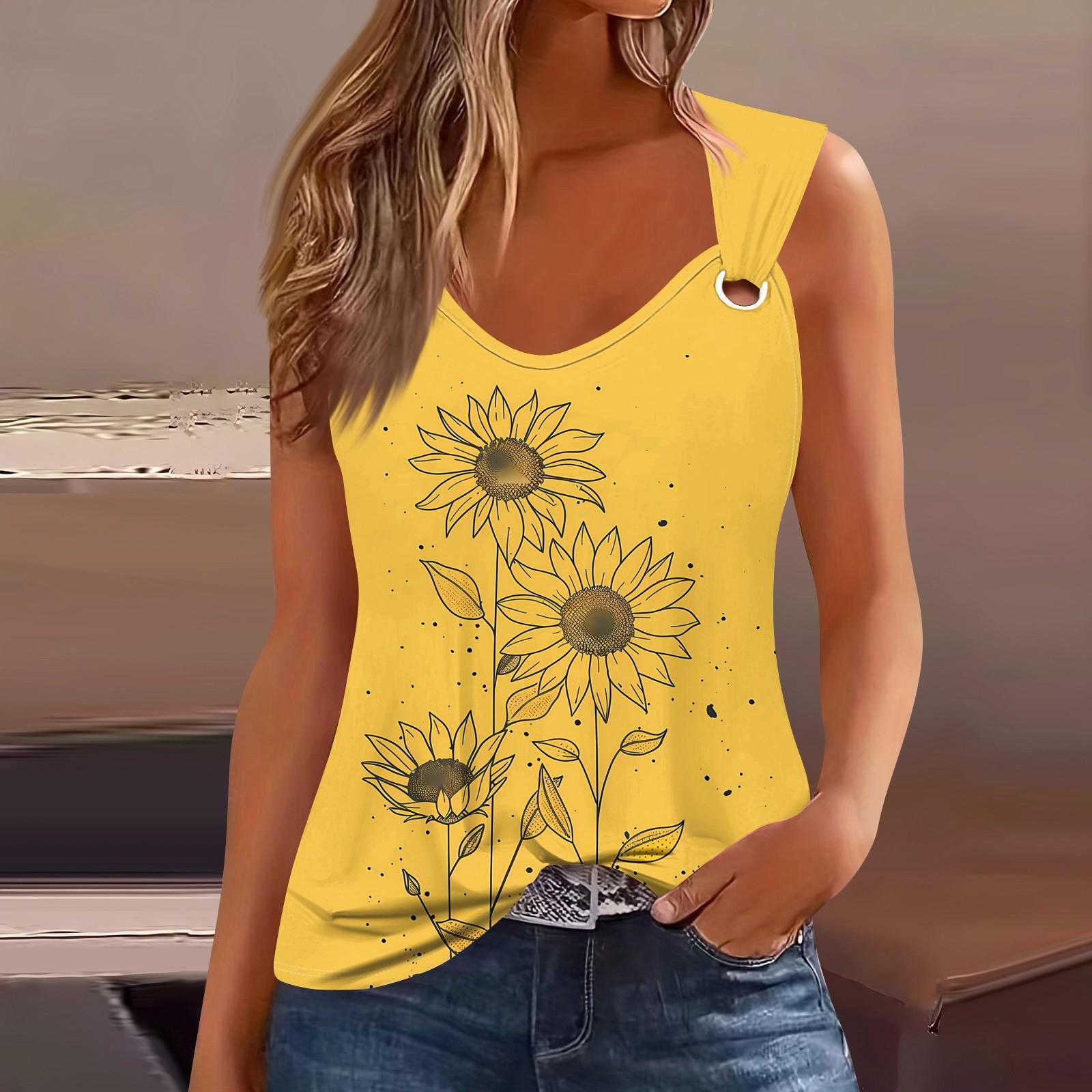 Женская майка с V-образным вырезом, базовая, с принтом, повседневная, струящаяся, без рукавов, с глубокими боковыми вырезами для женщин XL жёлтый
Женская майка с V-образным вырезом, базовая, с принтом, повседневная, струящаяся, без рукавов, с глубокими боковыми вырезами для женщин XL жёлтый