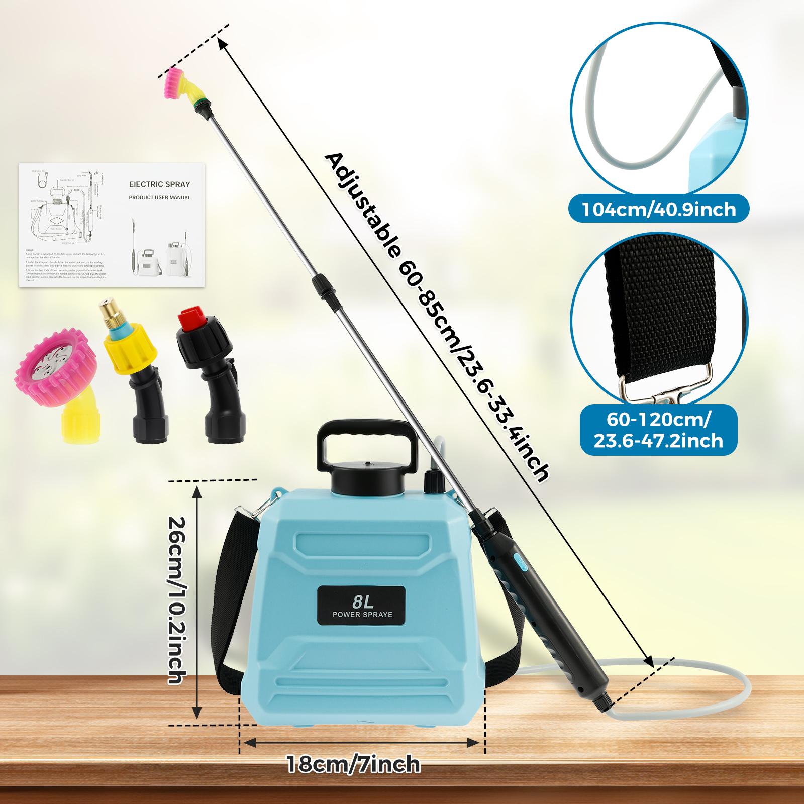 5L/8L Electric Sprayer Garden Plant Irrigation Tool Battery Powered Electric Sprayer Watering Can With Spray Gun Garden Sprayer
5L/8L Electric Sprayer Garden Plant Irrigation Tool Battery Powered Electric Sprayer Watering Can With Spray Gun Garden Sprayer