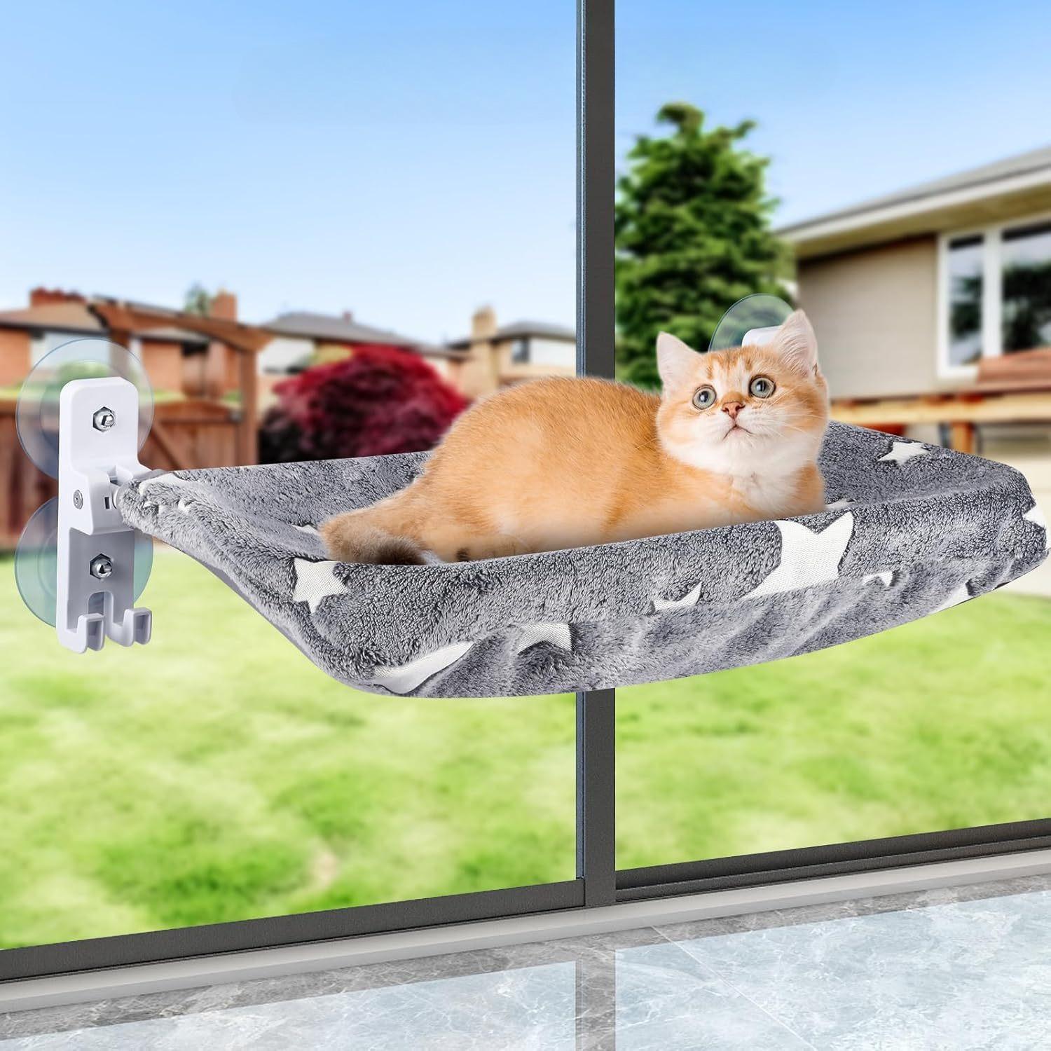 Window Glass Suction Cup Cat Hammock Foldable Hanging Cat Bed Hammock Strong Load-bearing Capacity Cats Products Accessories
Window Glass Suction Cup Cat Hammock Foldable Hanging Cat Bed Hammock Strong Load-bearing Capacity Cats Products Accessories