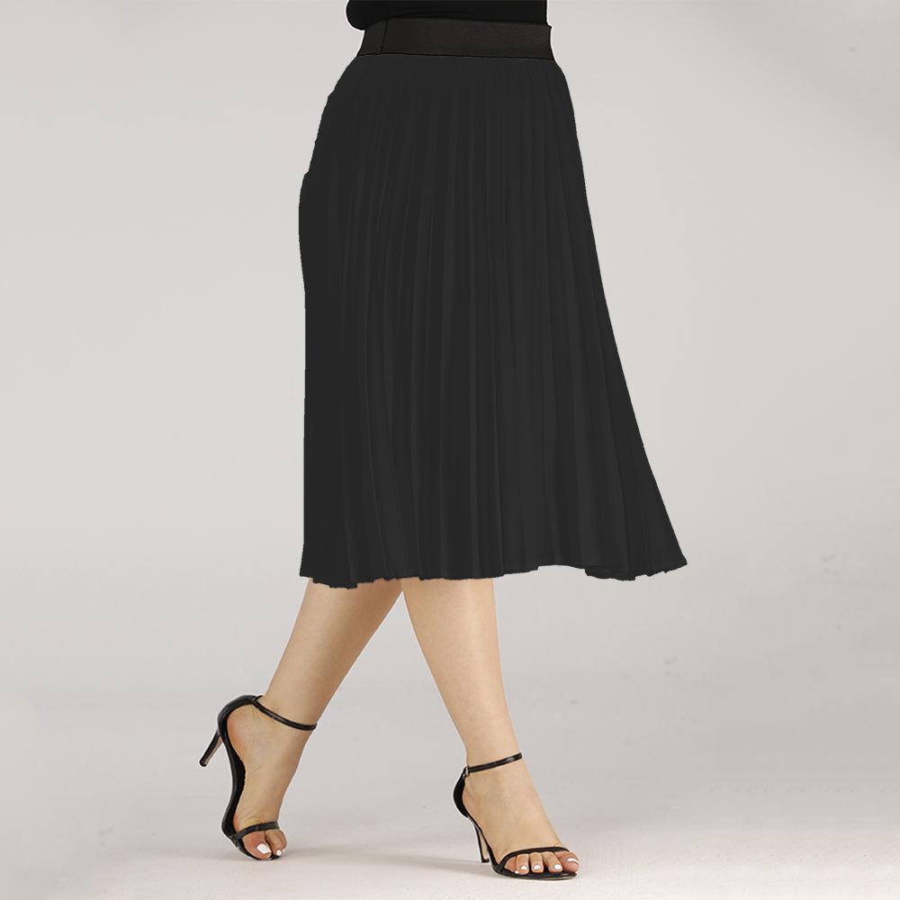 Plus Size Women Spring Autumn Solid Color High Waist Pleated Mediumn Long Skirt L-4Xl L чорний
Plus Size Women Spring Autumn Solid Color High Waist Pleated Mediumn Long Skirt L-4Xl L чорний
