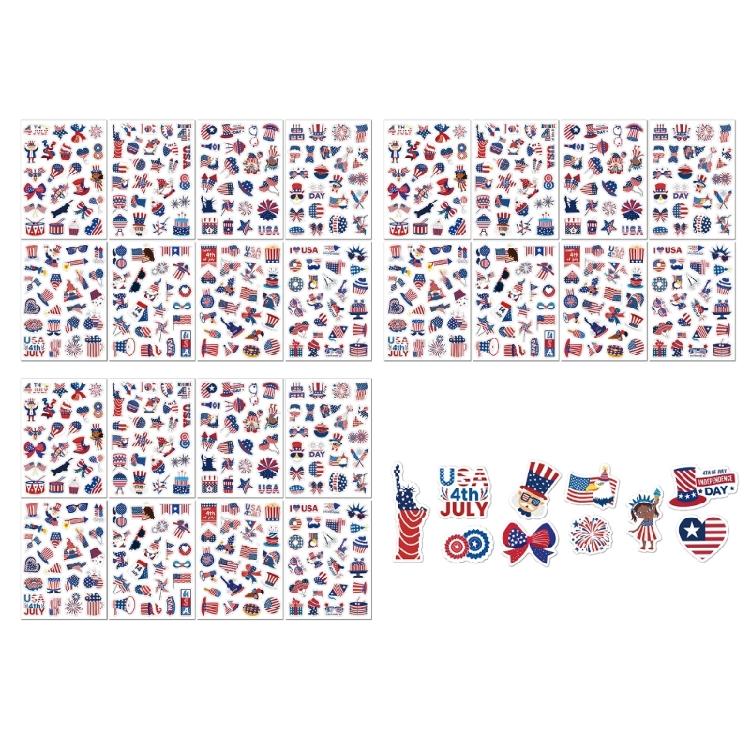 24 Sheets Independence Day Decorative Sticker Waterproof Sticker For Notebook Luggage Gift Packaging Decoration 1
24 Sheets Independence Day Decorative Sticker Waterproof Sticker For Notebook Luggage Gift Packaging Decoration 1