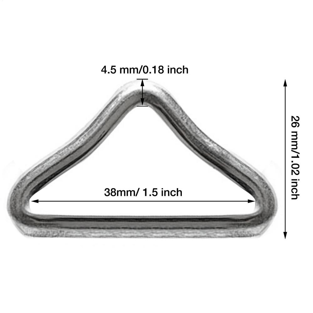 10pcs/Set Stainless Steel Triangle Rings Buckle 1.5 Loop Ring V-rings Straps Trampoline Mat Parts V-ring Buckle for Trampoline
10pcs/Set Stainless Steel Triangle Rings Buckle 1.5 Loop Ring V-rings Straps Trampoline Mat Parts V-ring Buckle for Trampoline