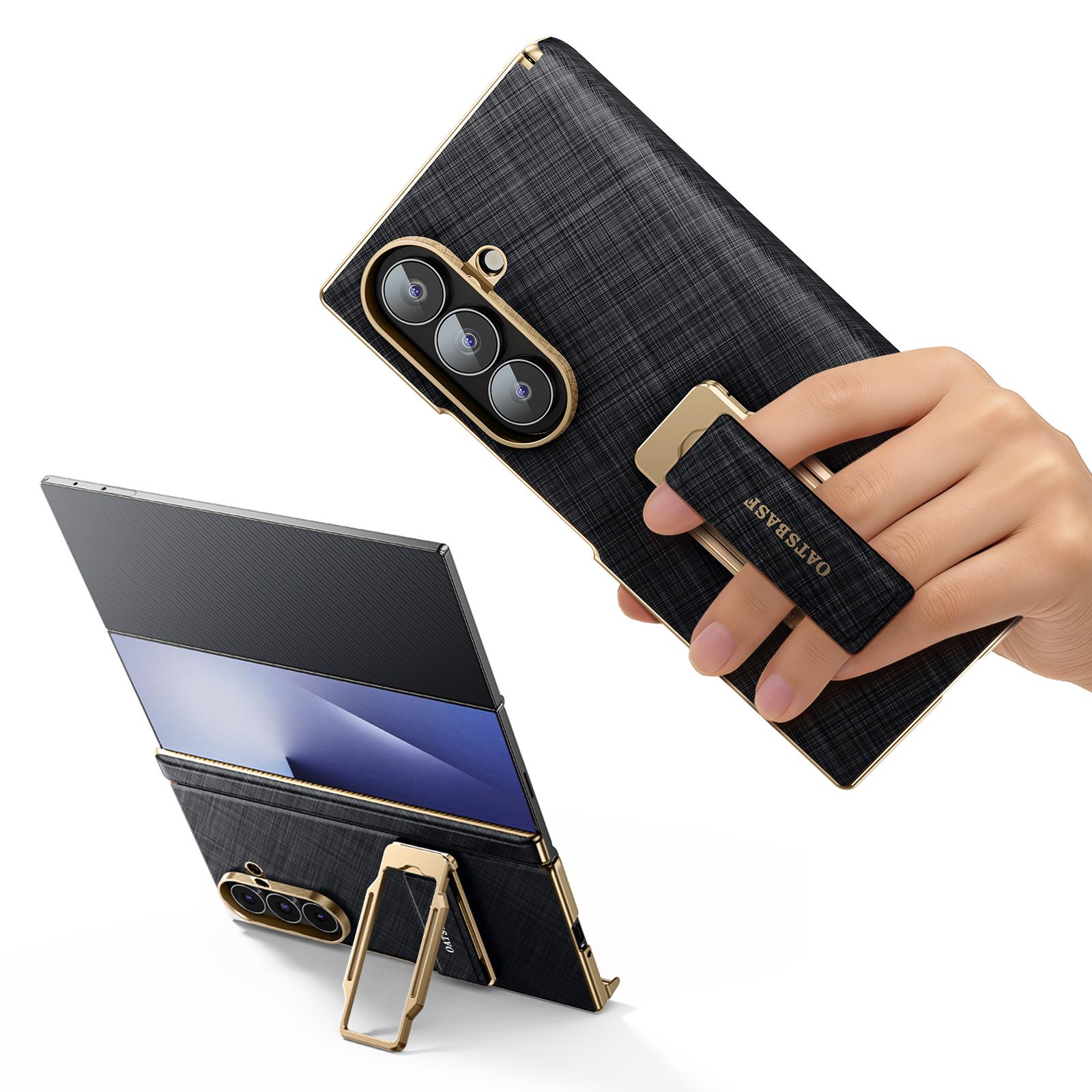 Чехол-подставка с ремешком для Samsung Galaxy Z TriFold Кожаный чехол с металлической подставкой, поворачивающейся на 360°, Ударопрочный защитный чехол для телефона чёрный
Чехол-подставка с ремешком для Samsung Galaxy Z TriFold Кожаный чехол с металлической подставкой, поворачивающейся на 360°, Ударопрочный защитный чехол для телефона чёрный