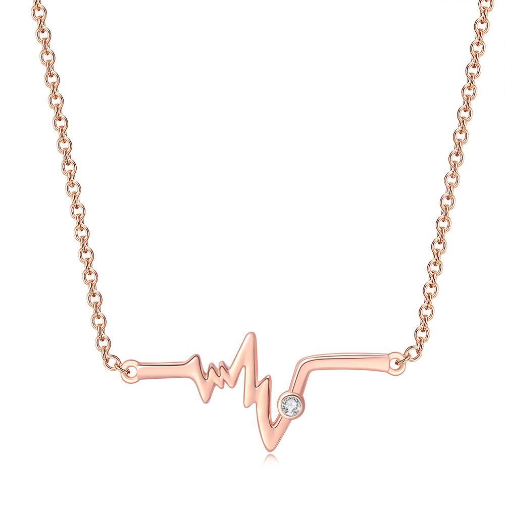 2024 NEW Electrocardiogram Pendant Necklaces For Women Rose Gold Color Metal Choker Chain on Neck Party Fashion Zircon N171
2024 NEW Electrocardiogram Pendant Necklaces For Women Rose Gold Color Metal Choker Chain on Neck Party Fashion Zircon N171