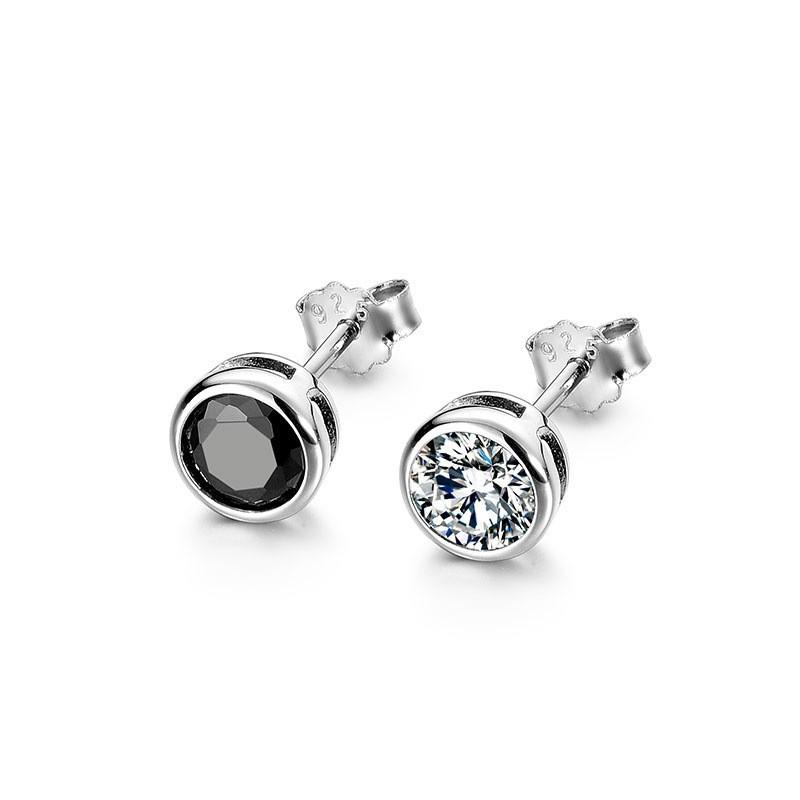 Men s Trendy 925 Sterling Silver Black Gemstone Stud Earrings - European and American Minimalist Style
Men s Trendy 925 Sterling Silver Black Gemstone Stud Earrings - European and American Minimalist Style