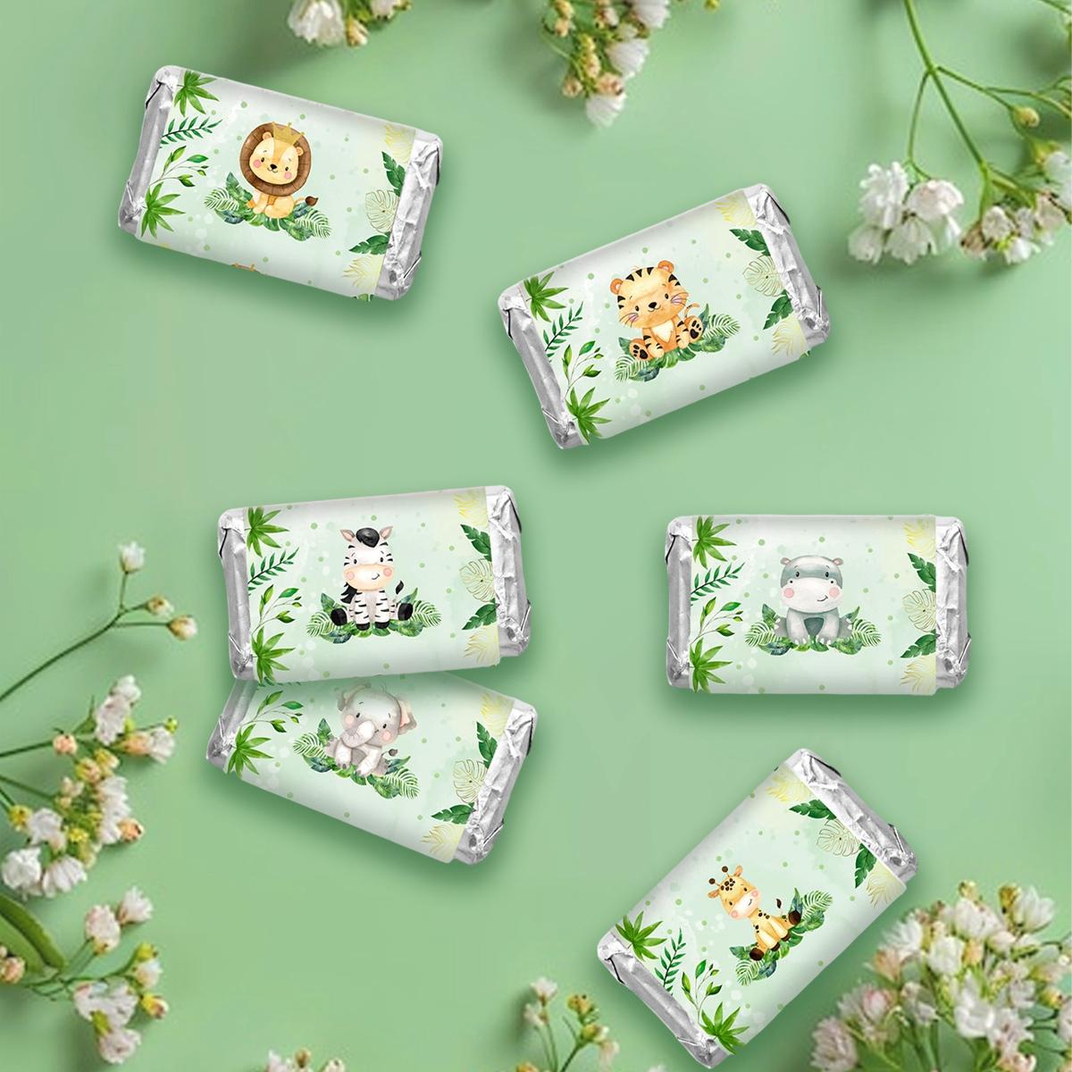 Jungle Animal Candy Wrappers Baby Shower Candy Bags Birthday Party Decor Chocolate Bar Label Stickers Boy Girls Kids Party Decor As picture
Jungle Animal Candy Wrappers Baby Shower Candy Bags Birthday Party Decor Chocolate Bar Label Stickers Boy Girls Kids Party Decor As picture