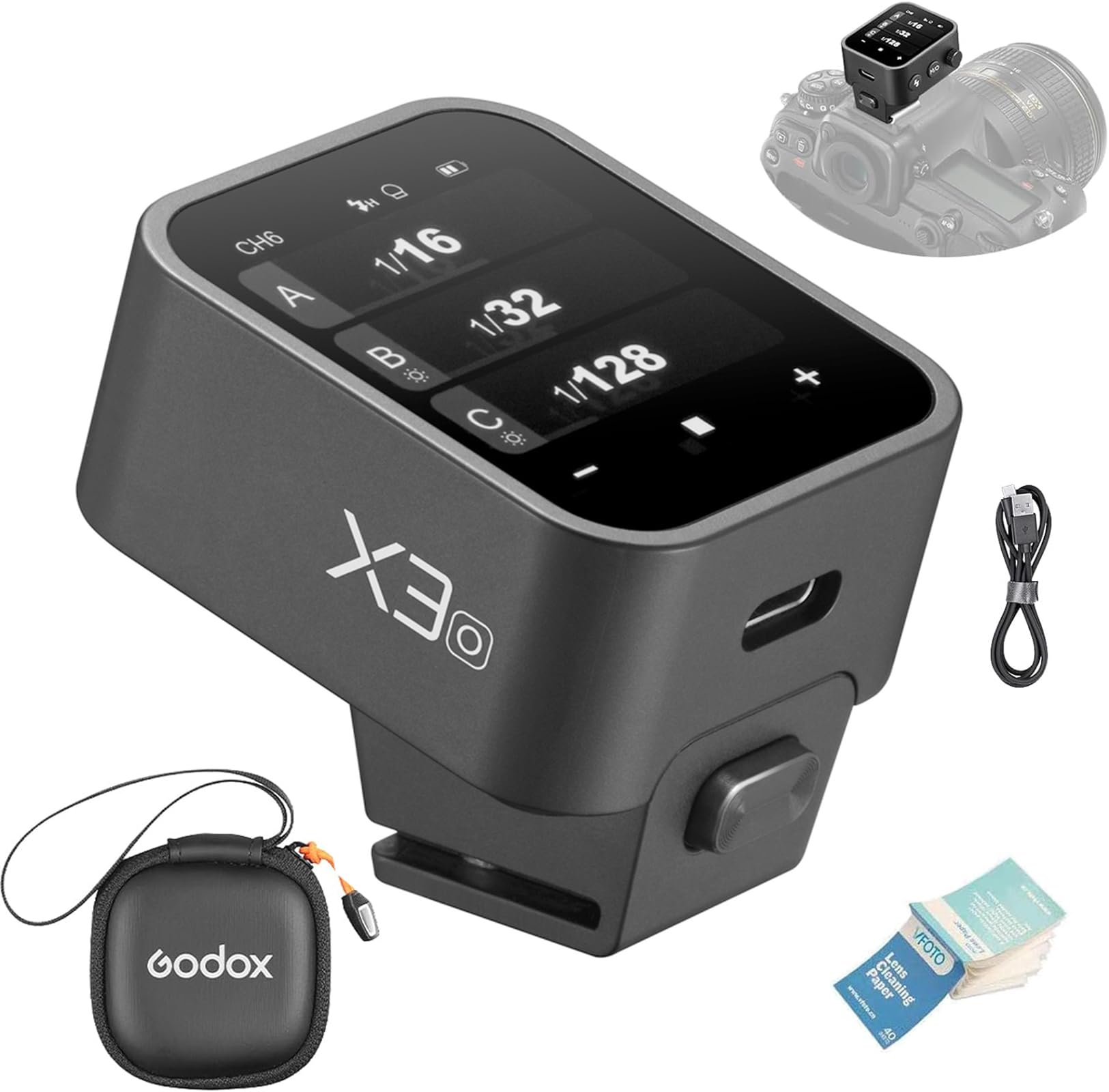 Беспроводная вспышка GODOX TTL с высокоскоростной синхронизацией, сенсорным экраном OLED, перезаряжаемая беспроводная флип-флоп, ГГц, беспроводная система X с функцией преобразования TCM
Беспроводная вспышка GODOX TTL с высокоскоростной синхронизацией, сенсорным экраном OLED, перезаряжаемая беспроводная флип-флоп, ГГц, беспроводная система X с функцией преобразования TCM