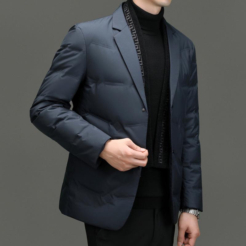 Men s Trendy Faux Two-Piece Wool Suit with Detachable Scarf - 90% Down Business Casual Jacket, Quality Inspected 180 синій
Men s Trendy Faux Two-Piece Wool Suit with Detachable Scarf - 90% Down Business Casual Jacket, Quality Inspected 180 синій
