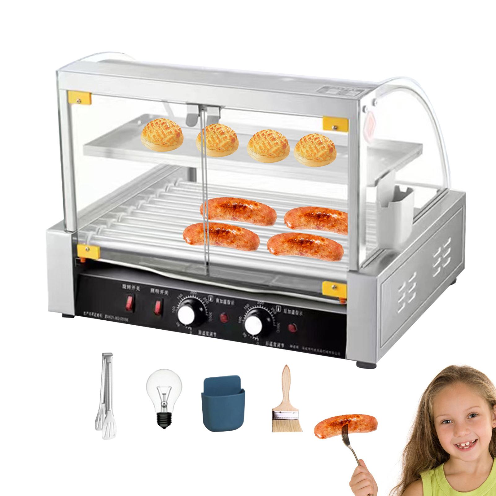 5/7/10 Roller Hot Dog Roasting Machine Hot Dog Grill 1700w Stainless Steel Sausage Roller Rack 110V Hot Dog Grill Cooker
5/7/10 Roller Hot Dog Roasting Machine Hot Dog Grill 1700w Stainless Steel Sausage Roller Rack 110V Hot Dog Grill Cooker