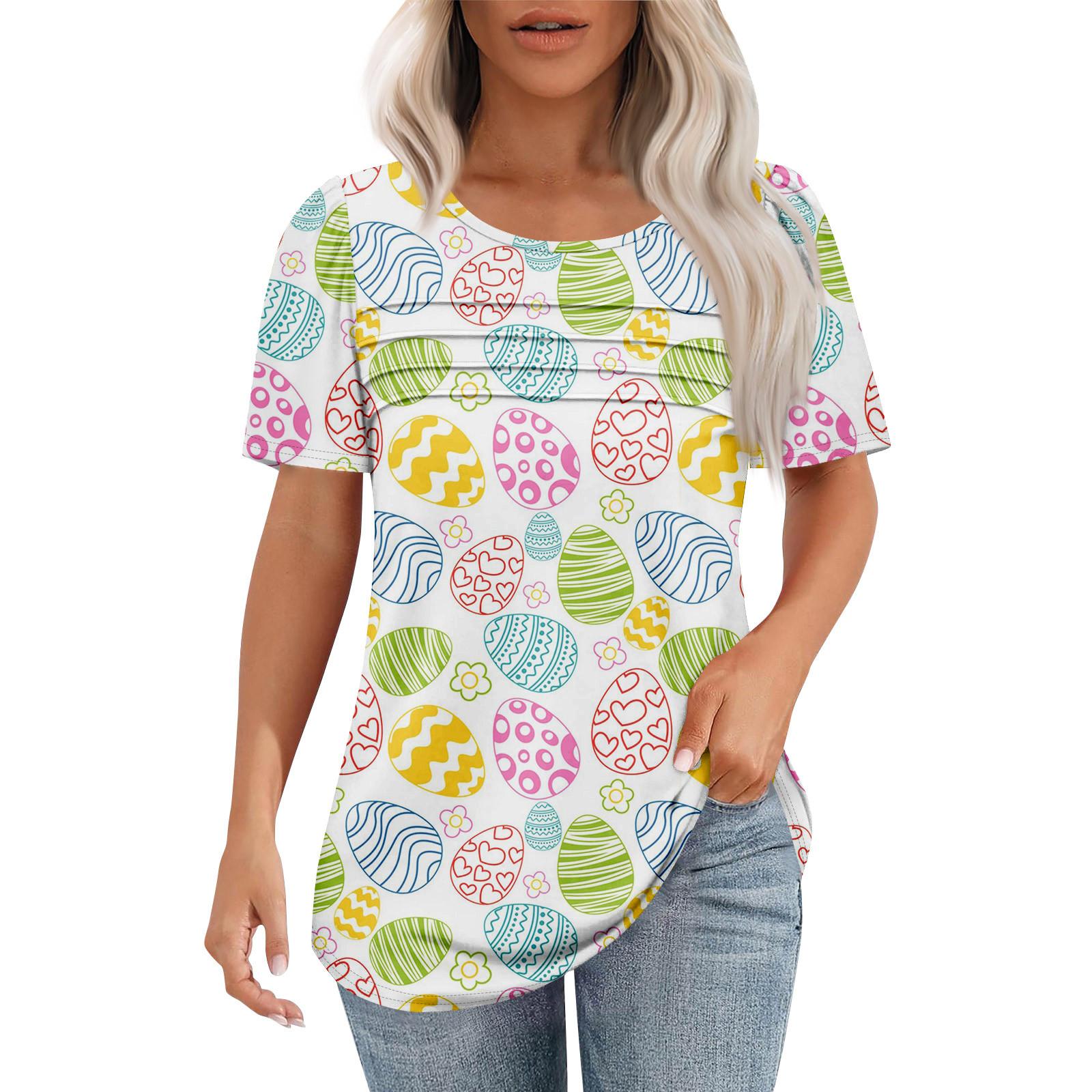 Женская модная рубашка с круглым вырезом и короткими рукавами в складку XL белый
Женская модная рубашка с круглым вырезом и короткими рукавами в складку XL белый