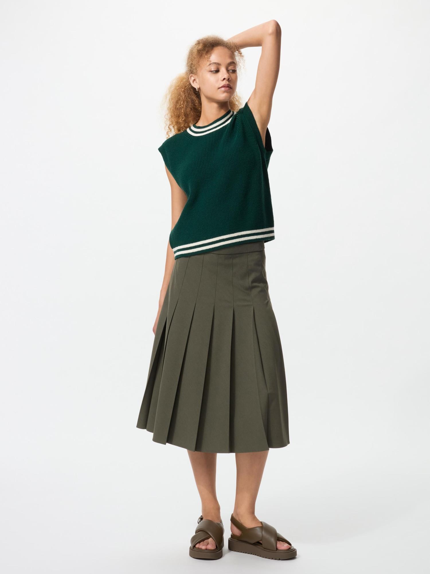 Uniqlo Широкая плиссированная юбка миди Длина юбки 67 71см Короткая длина
Uniqlo Широкая плиссированная юбка миди Длина юбки 67 71см Короткая длина