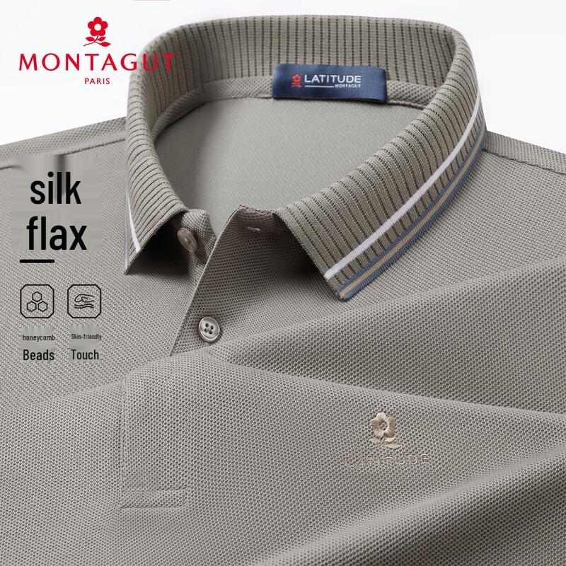 Montagut Men s Long-Sleeve Polo Shirt with Silk and Linen Blend L
Montagut Men s Long-Sleeve Polo Shirt with Silk and Linen Blend L