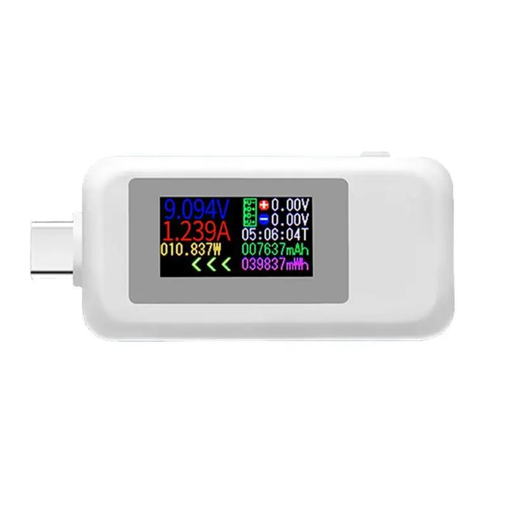 10 in 1 USB Test Meter Type-C Colorful Display USB Tester AC Meter Current Voltage Monitor Power Meter
10 in 1 USB Test Meter Type-C Colorful Display USB Tester AC Meter Current Voltage Monitor Power Meter