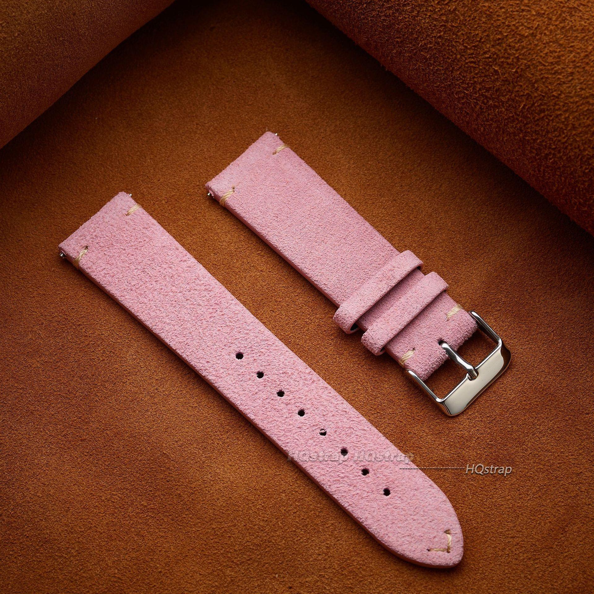 Suede Genuine Leather Watch Strap 16mm 18mm 20mm 22mm for Seiko Quick Release Vintage Handmade Band High Quality Watchband 22mm рожевий
Suede Genuine Leather Watch Strap 16mm 18mm 20mm 22mm for Seiko Quick Release Vintage Handmade Band High Quality Watchband 22mm рожевий