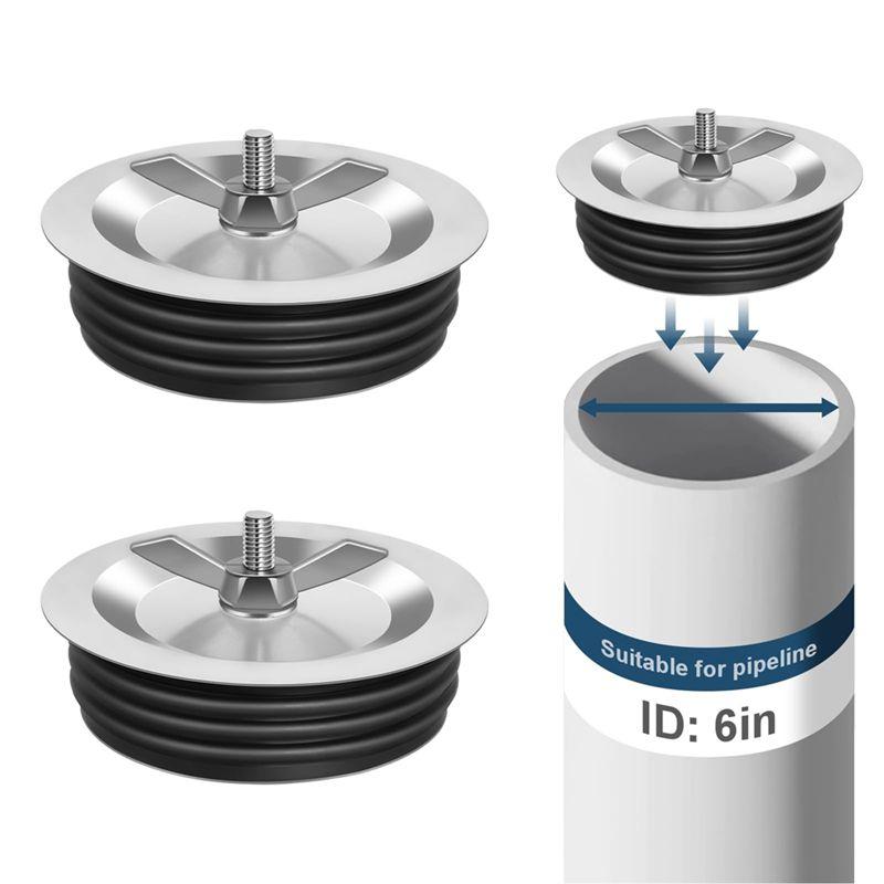 A60Z6 Inch Mechanical Plug Drain Expansion Pipe Cover With Wing Nut Fit For Outdoor Most Pipes Sink Poolsmay чорний
A60Z6 Inch Mechanical Plug Drain Expansion Pipe Cover With Wing Nut Fit For Outdoor Most Pipes Sink Poolsmay чорний