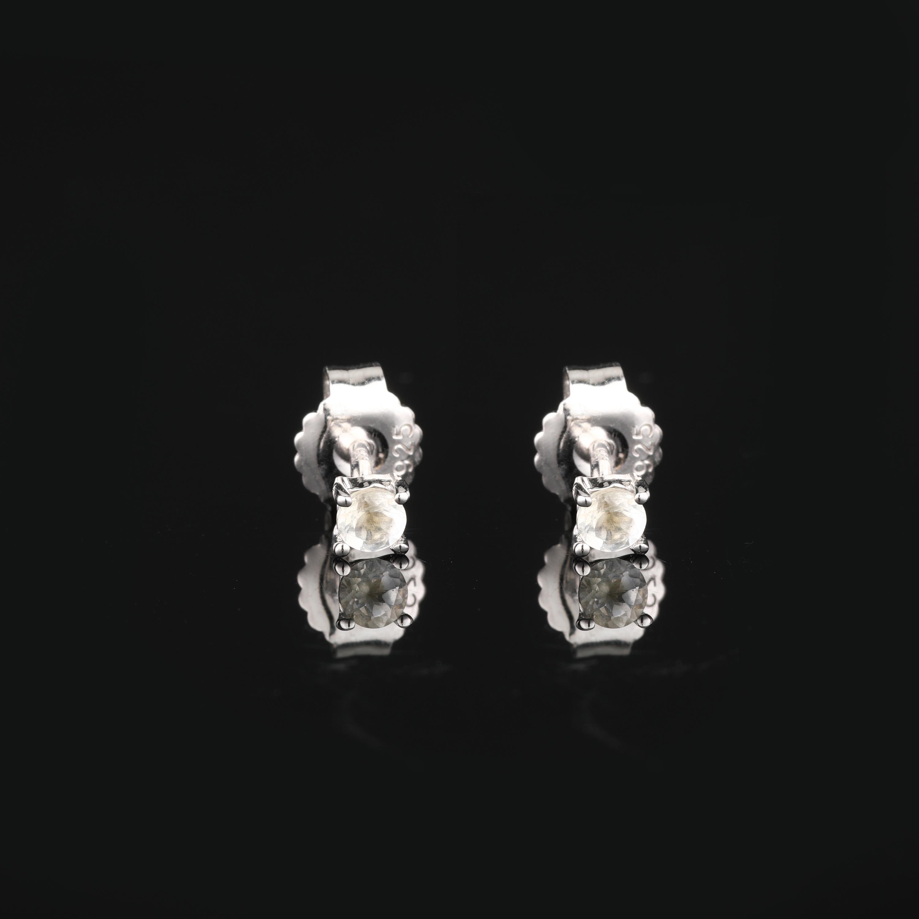 White Topaz Stud Earrings 925 Sterling Silver Rhodium Plated Fine Jewelry Gift for Her
White Topaz Stud Earrings 925 Sterling Silver Rhodium Plated Fine Jewelry Gift for Her