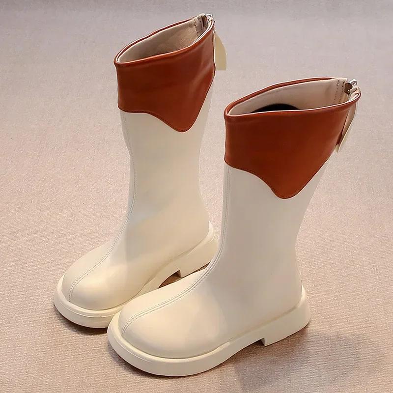 Girls High Boots Mixed Color Children Long Boots Non-slip 2024 Autumn New Fashion Girls Princess Boots with Back Zipper Trendy 28
Girls High Boots Mixed Color Children Long Boots Non-slip 2024 Autumn New Fashion Girls Princess Boots with Back Zipper Trendy 28