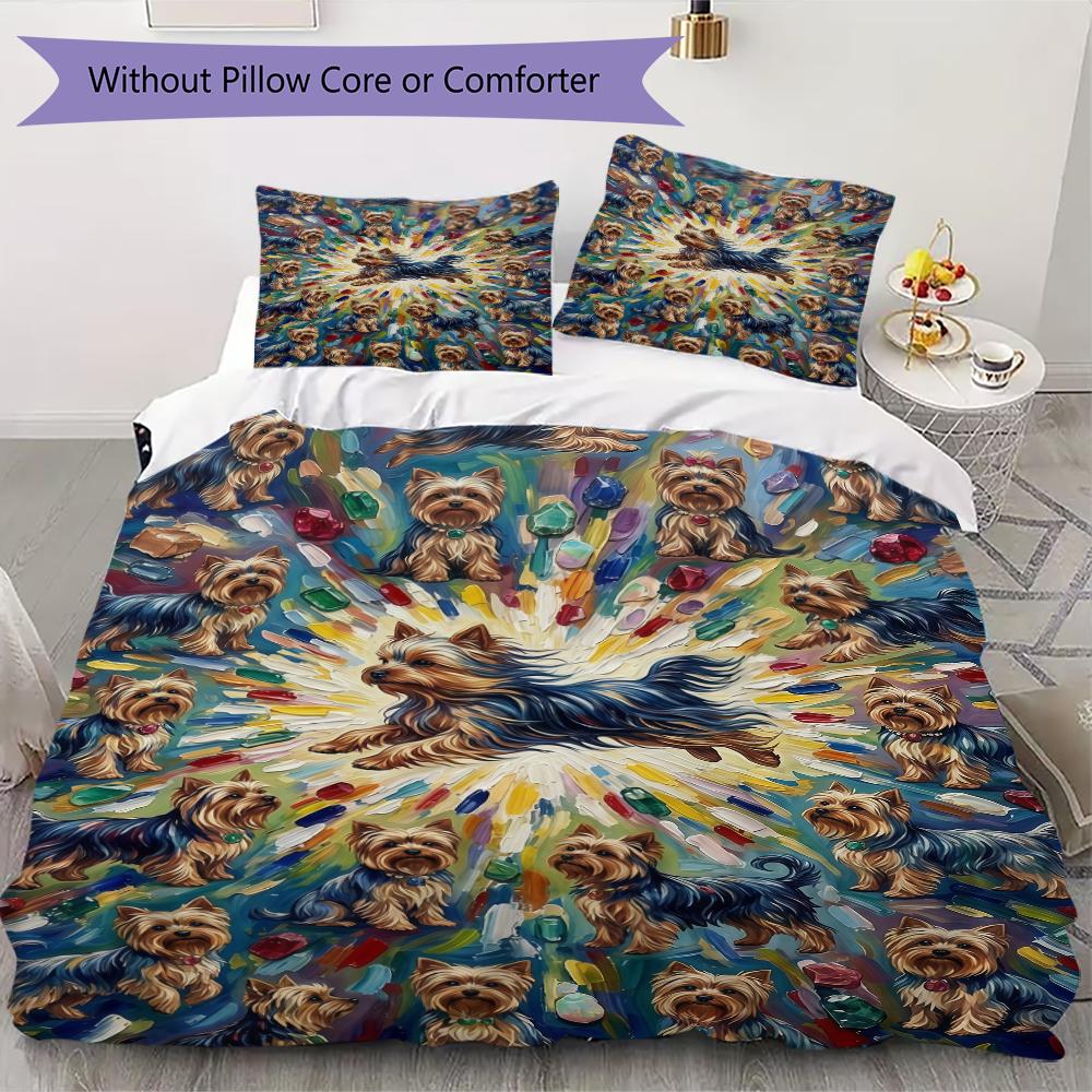 Cute puppy Pattern Bedding uilt Set uilt Cover Pillowcase Home Decoration Birthday Gift (1 * duvet cover + 67 * pillowcase without core) 135x200cm
Cute puppy Pattern Bedding uilt Set uilt Cover Pillowcase Home Decoration Birthday Gift (1 * duvet cover + 67 * pillowcase without core) 135x200cm