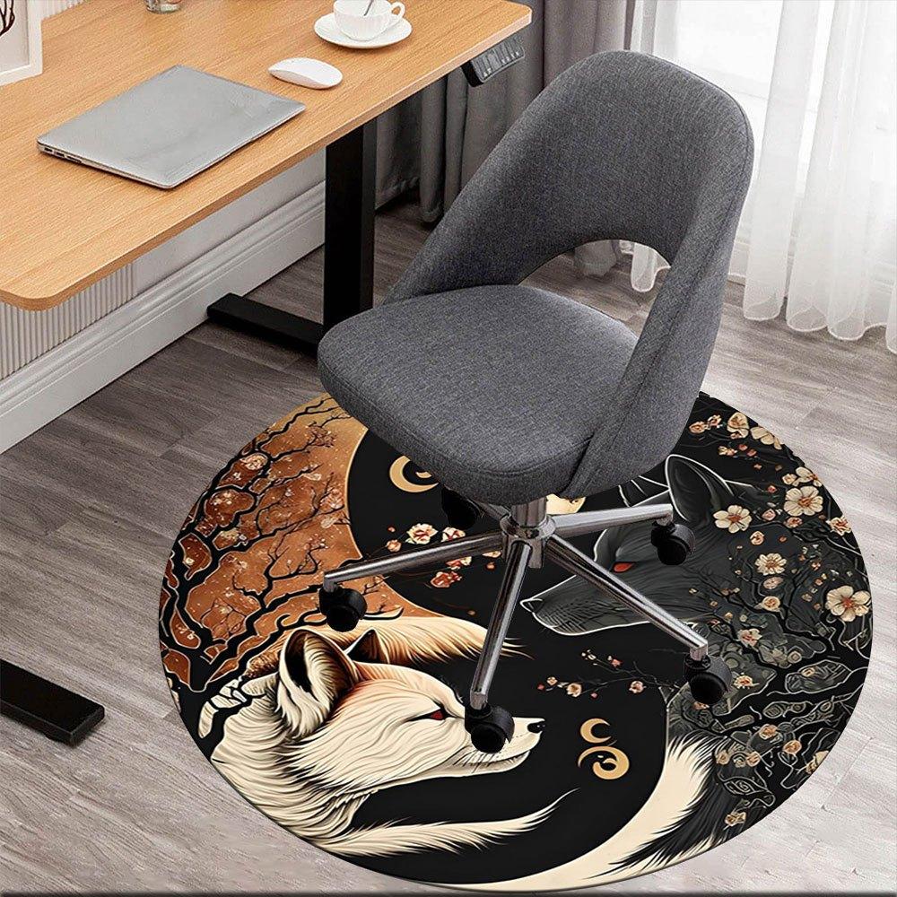 Yin Yang Wolves: Harmony in Nature Art PrintRound Non-Slip chair mat chair carpet for office Rugs for Office Decor Gift For Valentine s Day Mother s D 80cm by 80cm
Yin Yang Wolves: Harmony in Nature Art PrintRound Non-Slip chair mat chair carpet for office Rugs for Office Decor Gift For Valentine s Day Mother s D 80cm by 80cm
