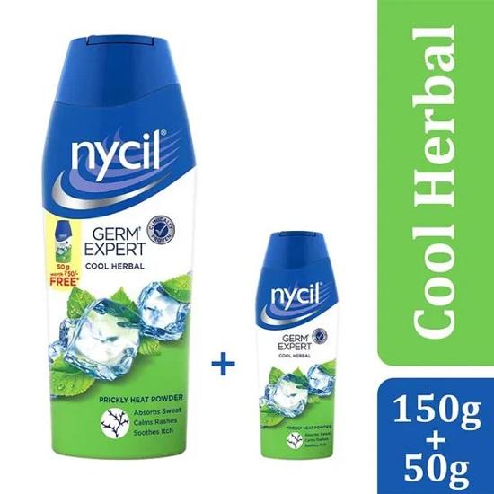 Nycil Germ Expert Cool Herbal Prickly Heat и охлаждающий порошок 150 г + 50 г бесплатно
Nycil Germ Expert Cool Herbal Prickly Heat и охлаждающий порошок 150 г + 50 г бесплатно