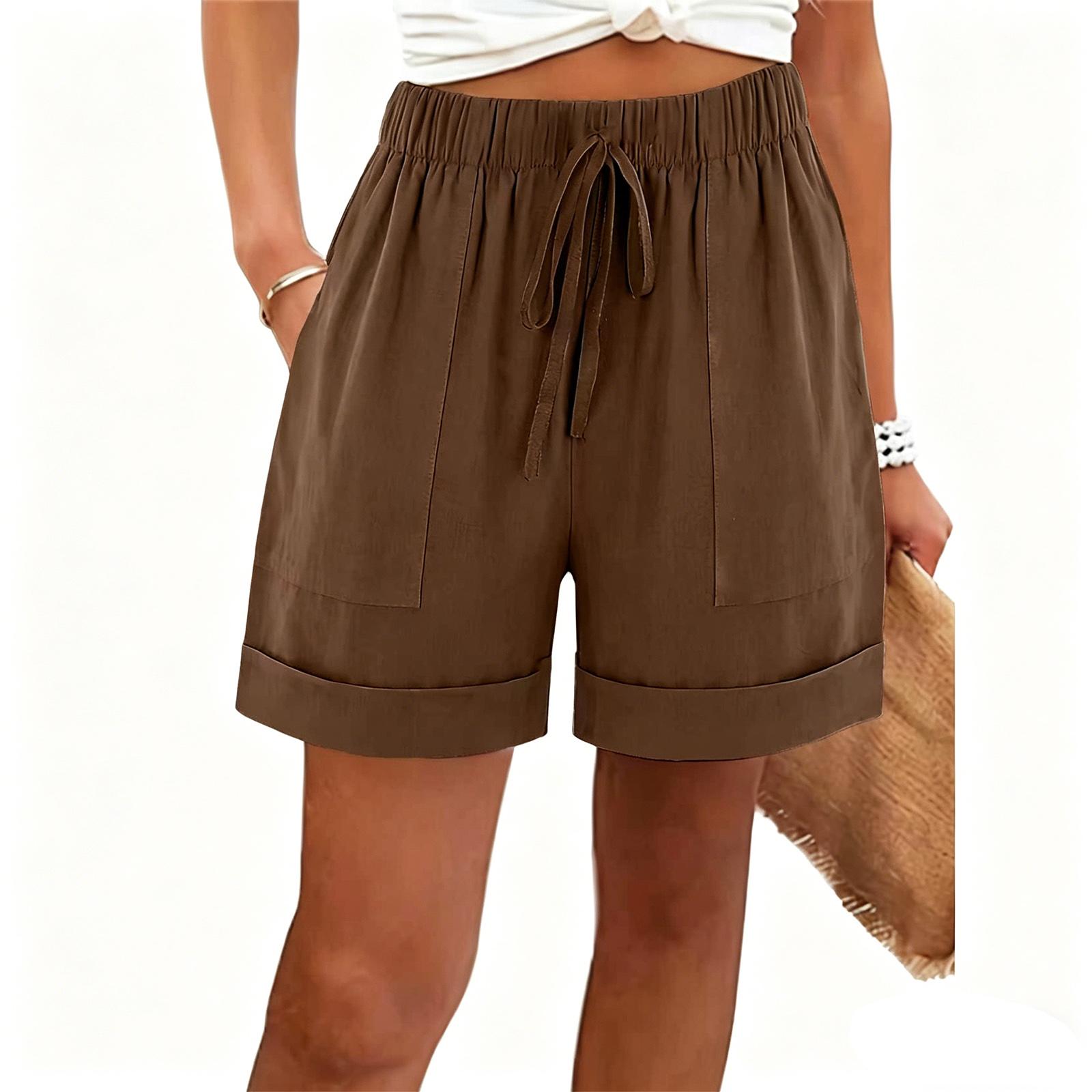 Women’s Casual Loose Fit Shorts with Pockets Elastic Waist Drawstring Lightweight Breathable Fabric for Daily Wear S кавовий
Women’s Casual Loose Fit Shorts with Pockets Elastic Waist Drawstring Lightweight Breathable Fabric for Daily Wear S кавовий