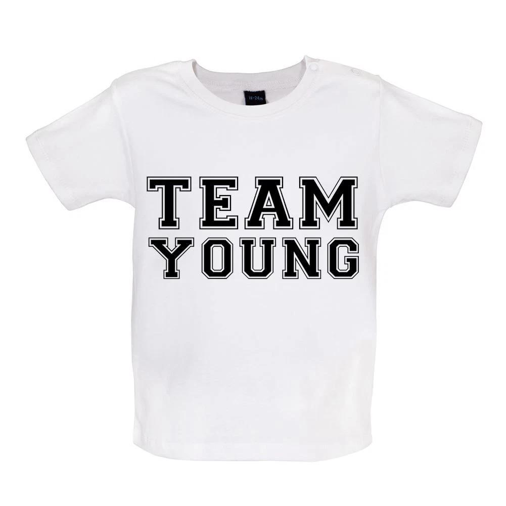 Team Young - Baby Kids Boys Girls Unisex T-Shirt / Babygrow - Singer Song Love Fan Messy Concert Gig 150
Team Young - Baby Kids Boys Girls Unisex T-Shirt / Babygrow - Singer Song Love Fan Messy Concert Gig 150