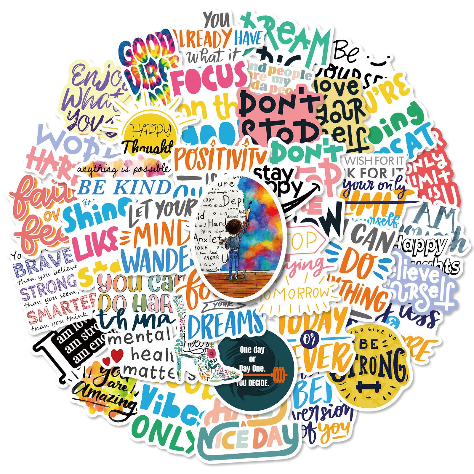 50 Inspirational Text-On-Video Slogans English Hand Account Collage Material Small Pattern Cute Student Learning Label Sticker
50 Inspirational Text-On-Video Slogans English Hand Account Collage Material Small Pattern Cute Student Learning Label Sticker