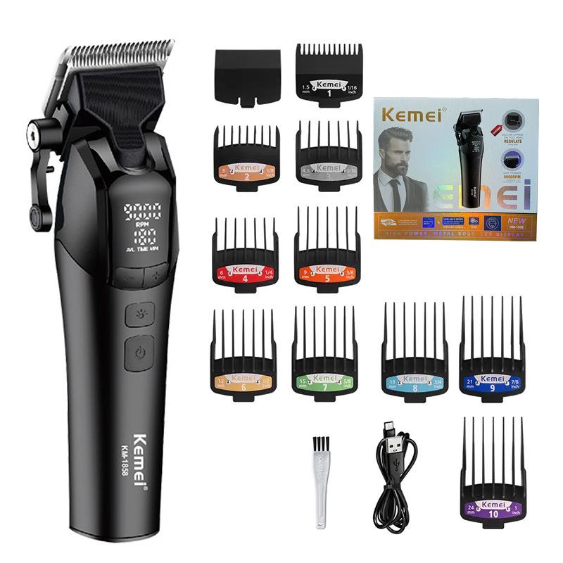 Kemei KM-1858 Professional Cordless Electric Hair Clipper for Salon Use
Kemei KM-1858 Professional Cordless Electric Hair Clipper for Salon Use
